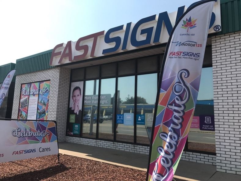 The store front of FASTSIGNS Windsor, Ontario